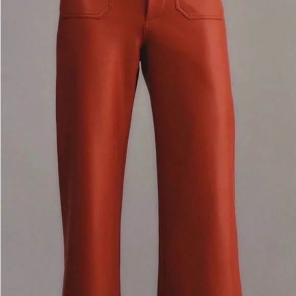 Anthropologie Red Cropped Pants - Picture 4 of 4